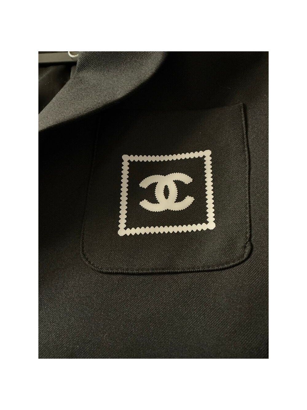Chanel Blazer CC Crest Buttons Logo Patch Jacket Medium - Picture 13 of 16